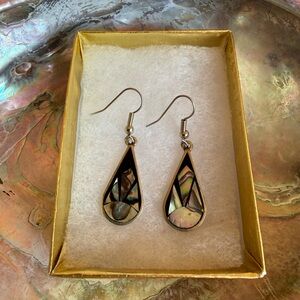 Elegant Teardrop Abalone Earrings